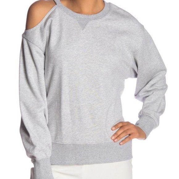 Jason Wu Tops - GREY Jason Wu Cold Shoulder Sweatshirt M NWT